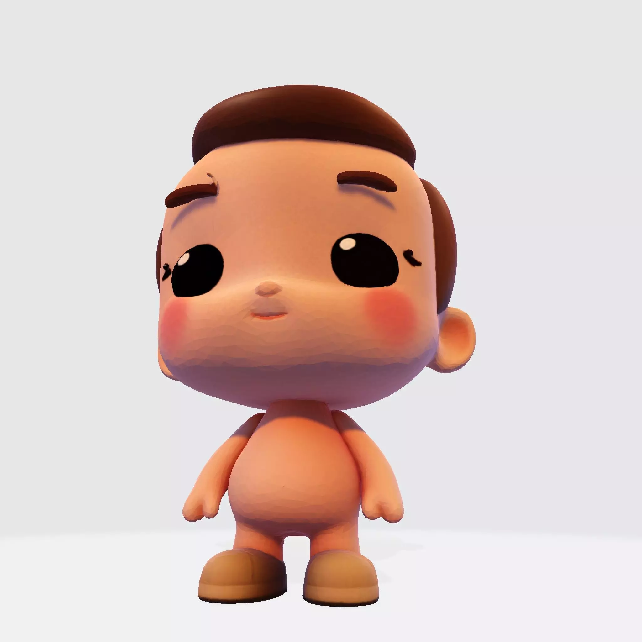 Cute Chibi Boy 3D Print Model 3D print model_9