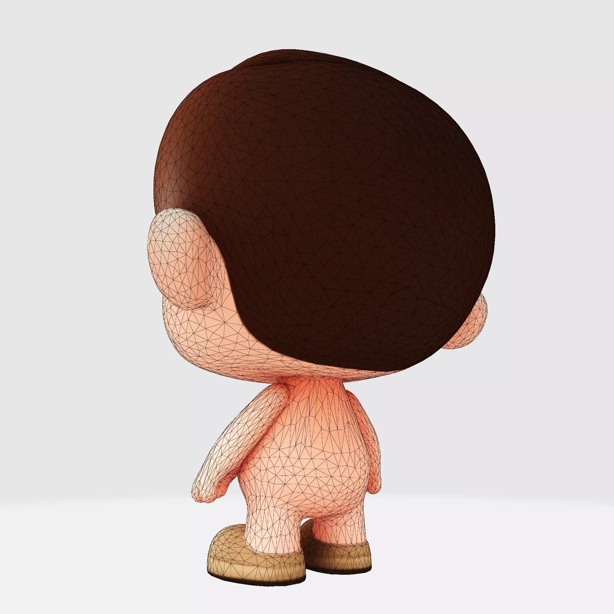 Cute Chibi Boy 3D Print Model 3D print model_32