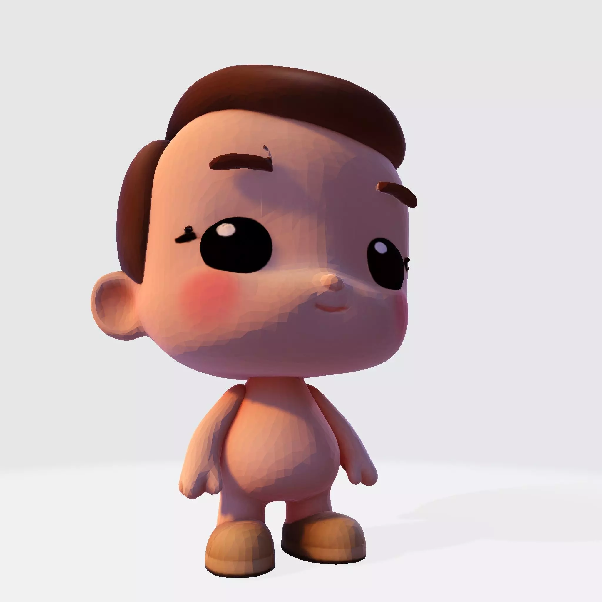 Cute Chibi Boy 3D Print Model 3D print model_8