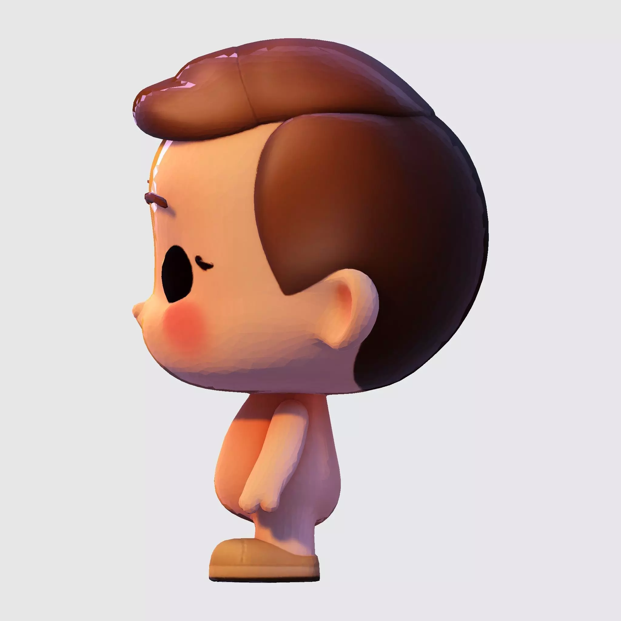 Cute Chibi Boy 3D Print Model 3D print model_42