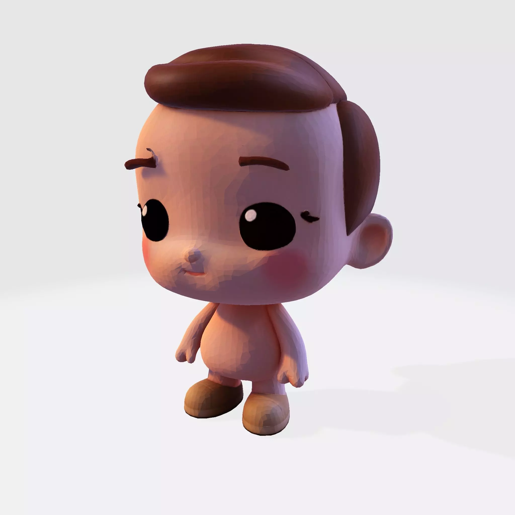 Cute Chibi Boy 3D Print Model 3D print model_1