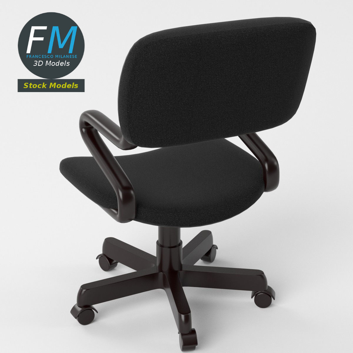 Office chair 1 3D model_5