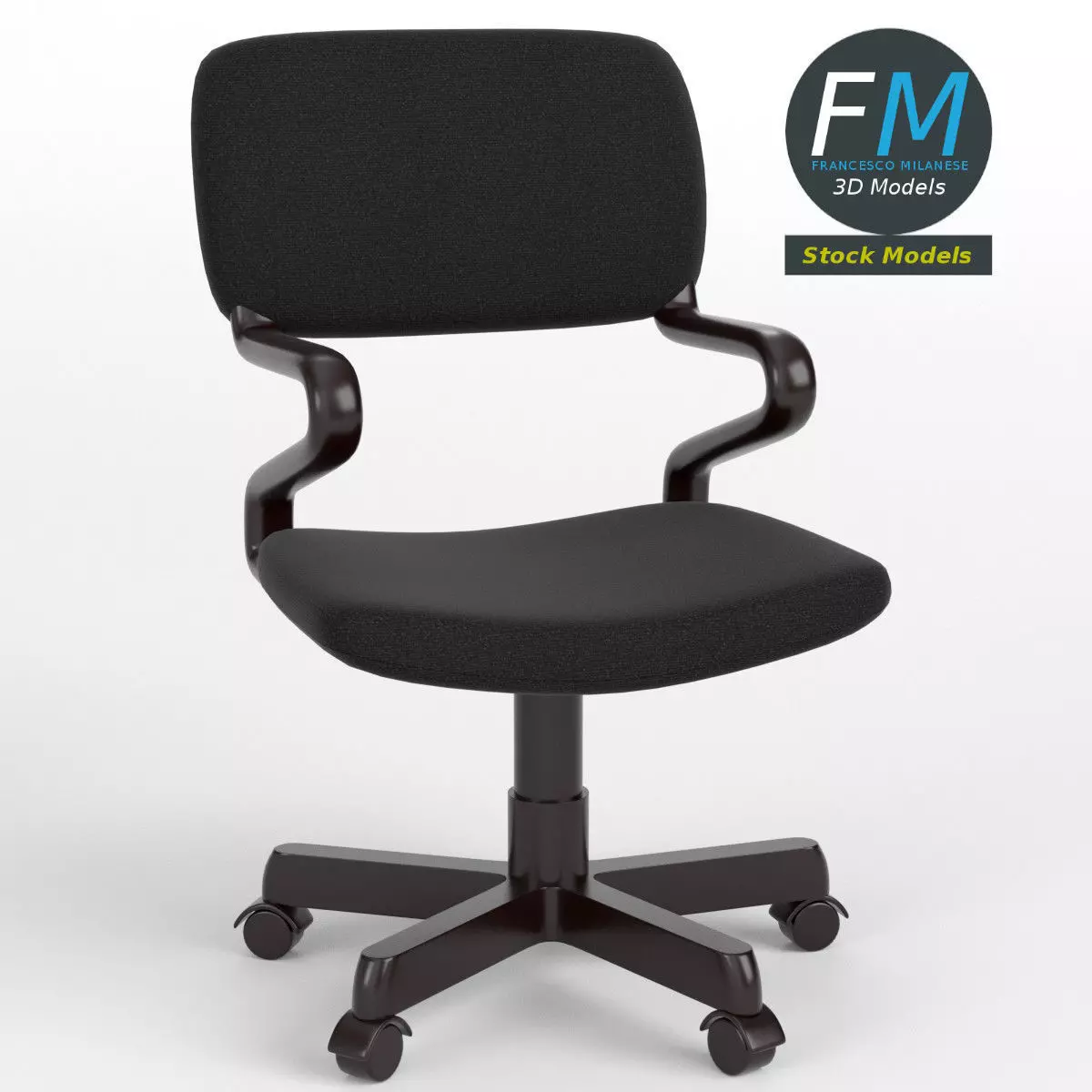 Office chair 1 3D model_0