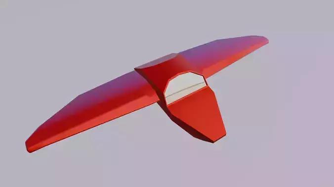 3D Plane toy Low-poly 3D model