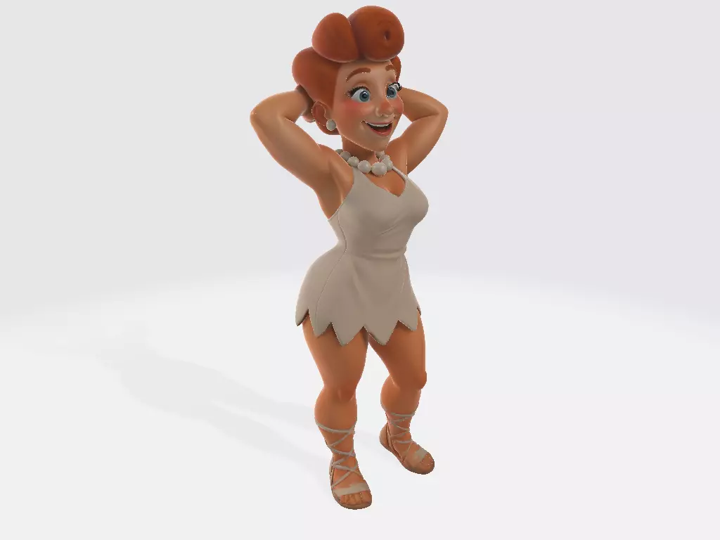 The Flintstones Wilma Flintstone Sex 3D print model_4
