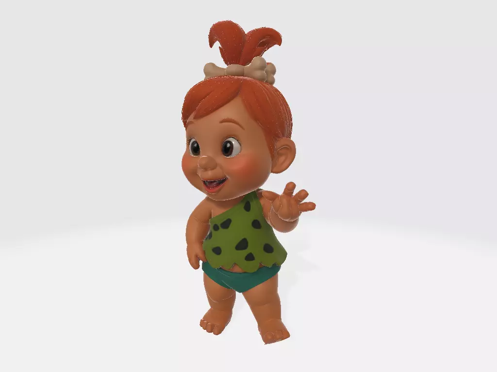 The Flintstones Pedrita Flintstone 3D print model_1