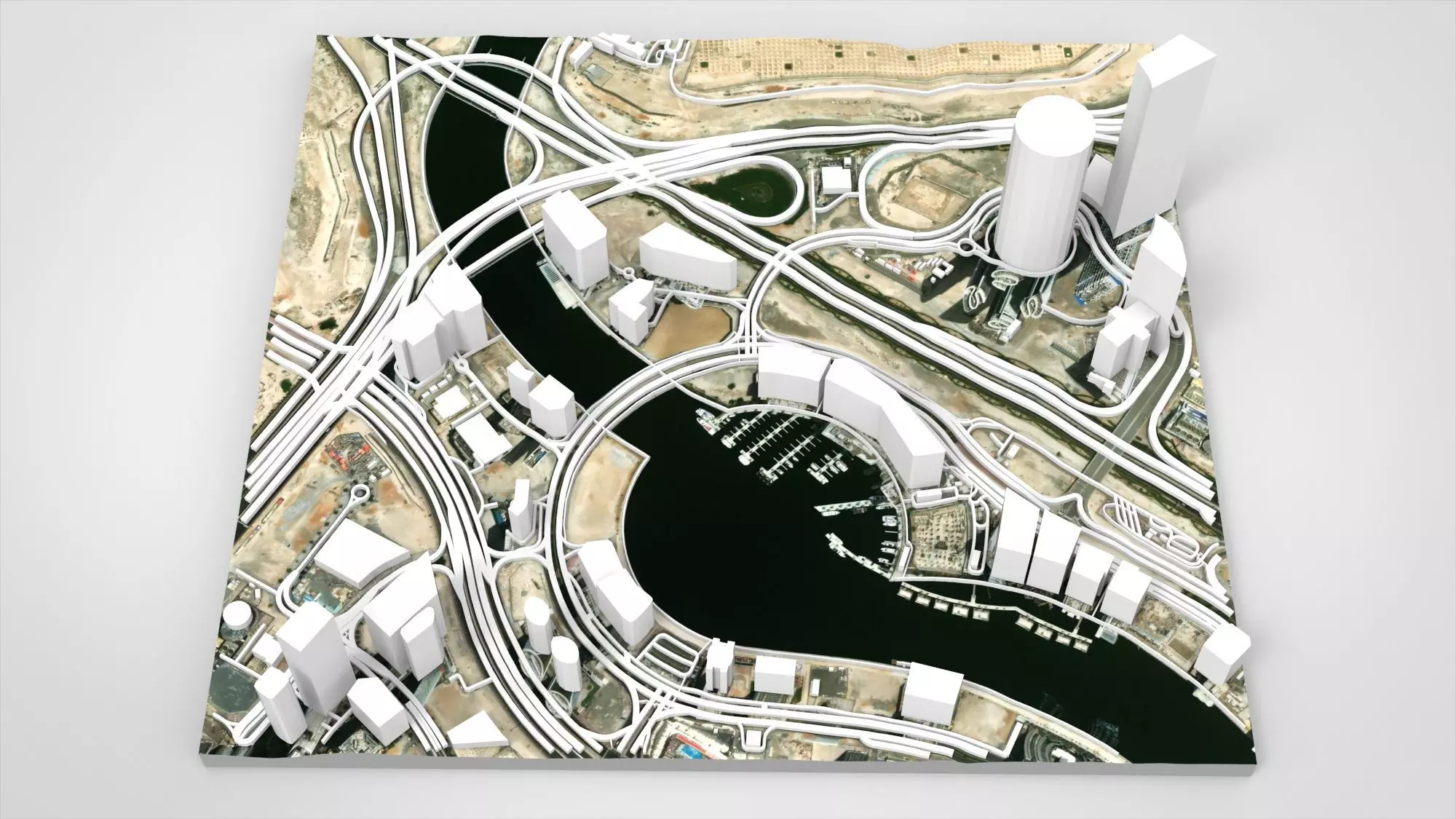 Business Bay Dubai United Arab Emirates 3D model_0