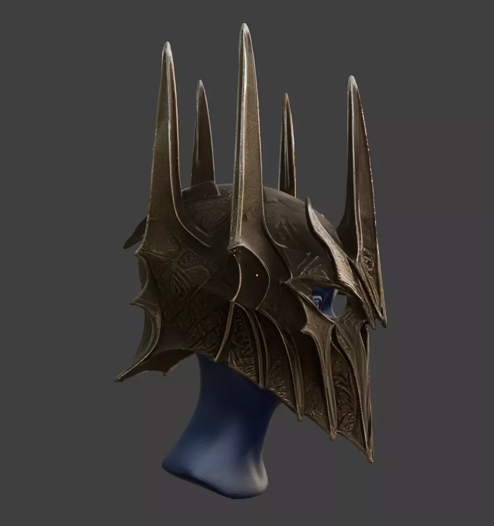 SAURON HELMET 3D print model_1