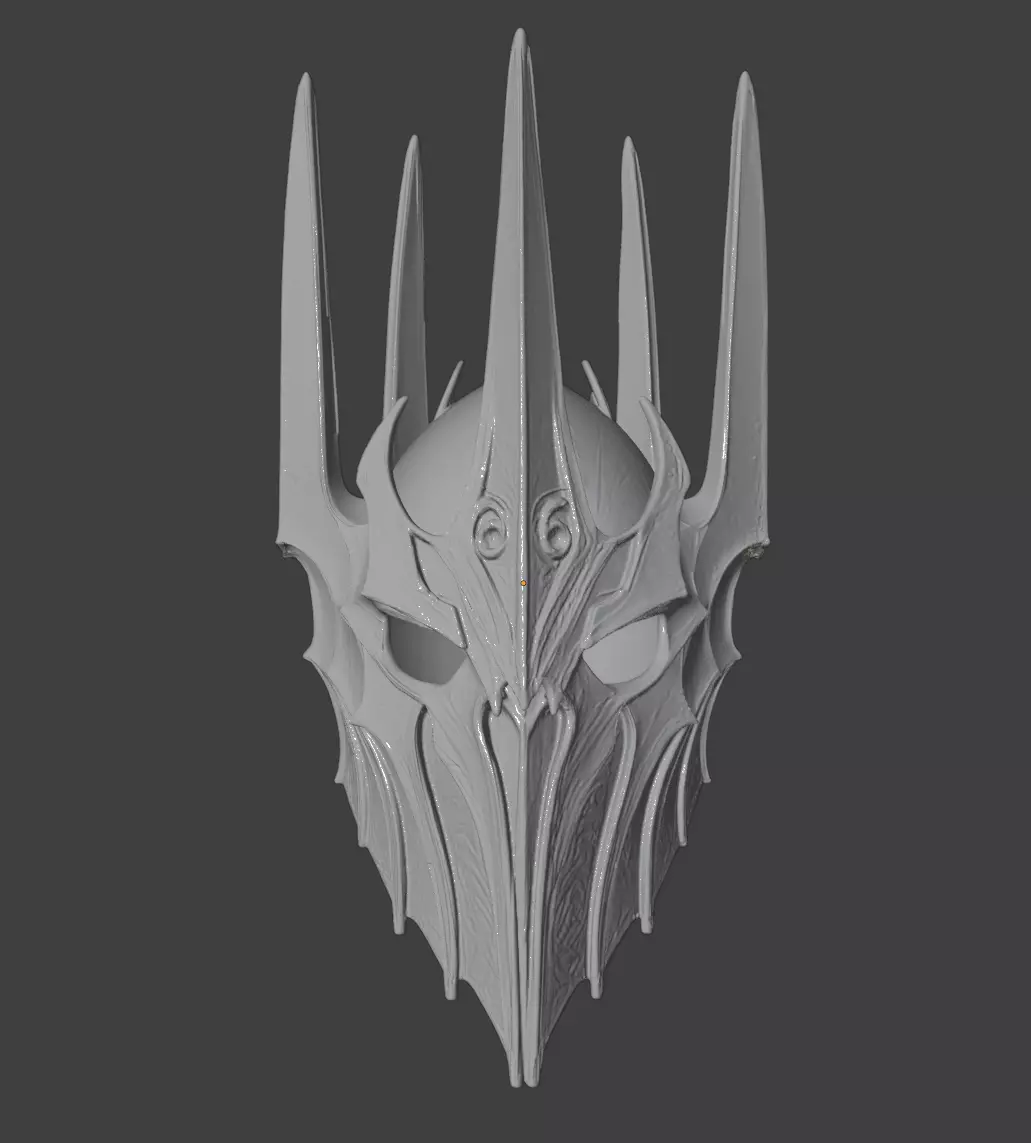 SAURON HELMET 3D print model_2