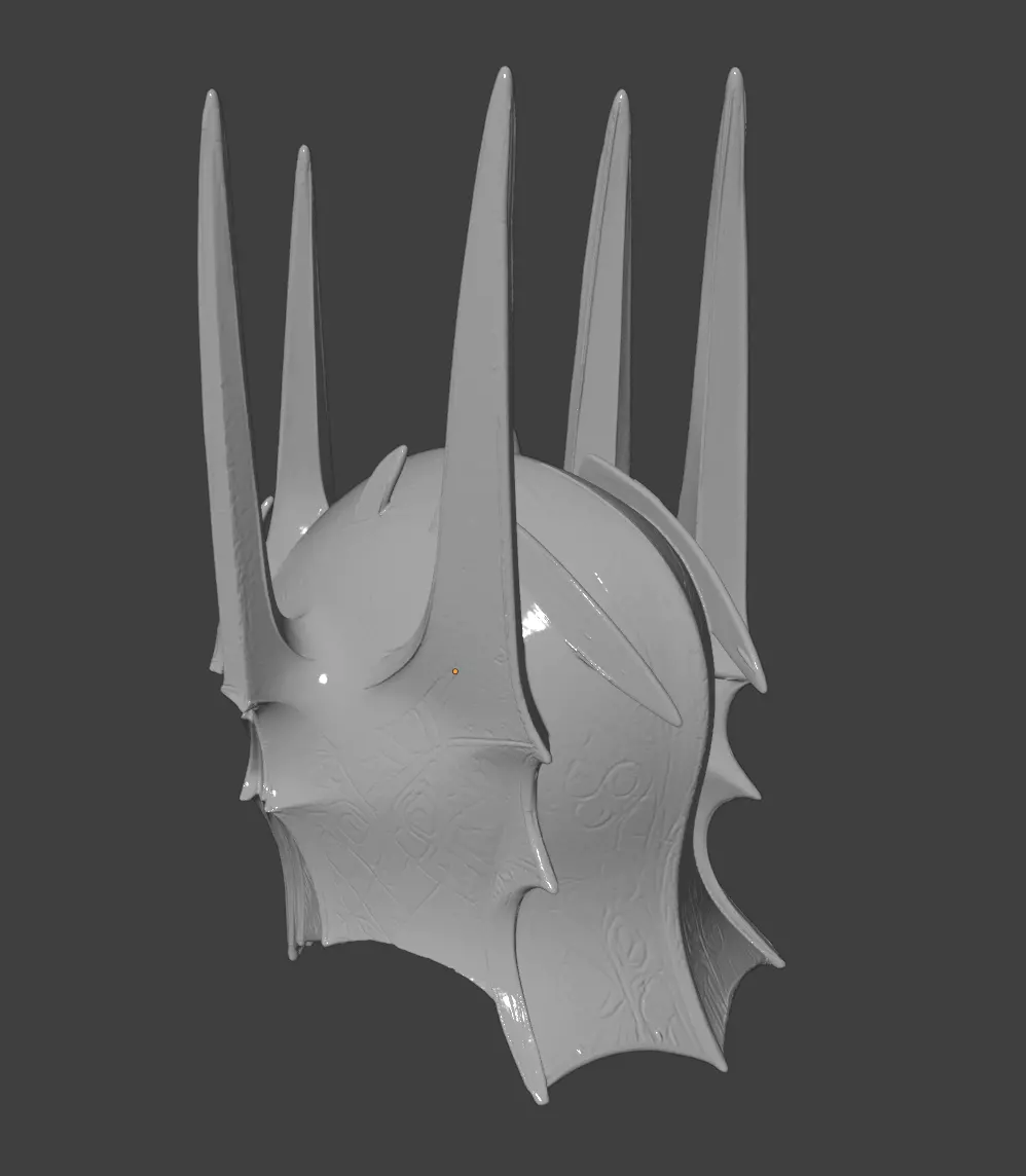 SAURON HELMET 3D print model_4