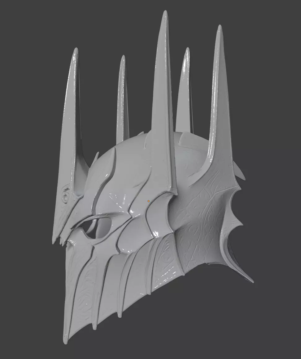 SAURON HELMET 3D print model_3