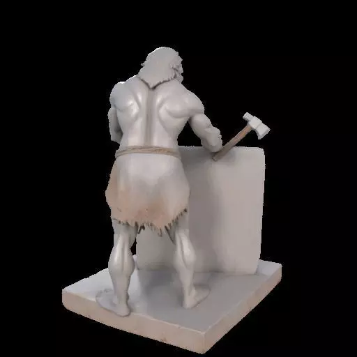 Caveman Carving 3D print model_9