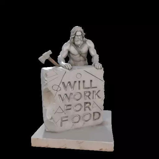 Caveman Carving 3D print model_24