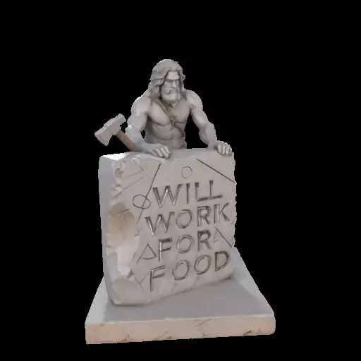 Caveman Carving 3D print model_25