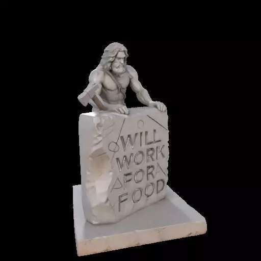 Caveman Carving 3D print model_26