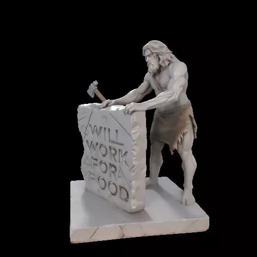 Caveman Carving 3D print model_21
