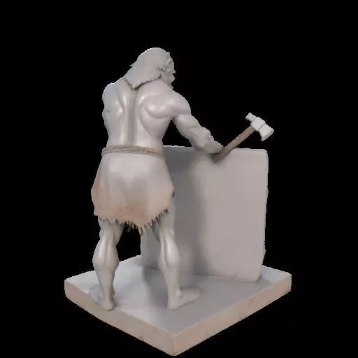 Caveman Carving 3D print model_8