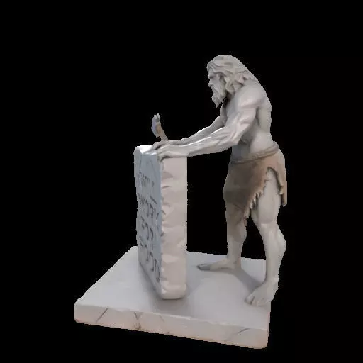 Caveman Carving 3D print model_19