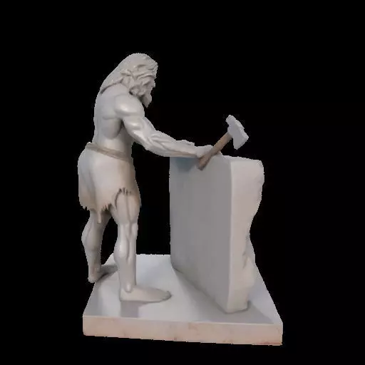 Caveman Carving 3D print model_4