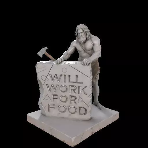 Caveman Carving 3D print model_1