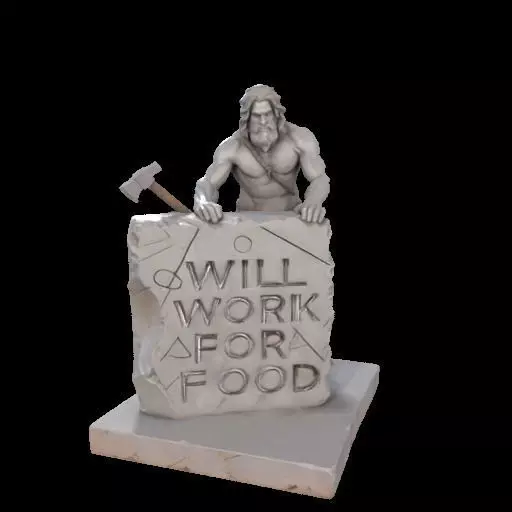 Caveman Carving 3D print model_23