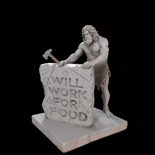 Caveman Carving 3D print model_0
