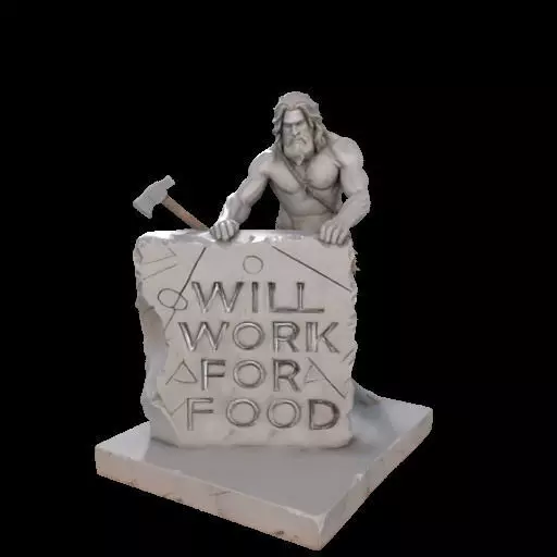 Caveman Carving 3D print model_12