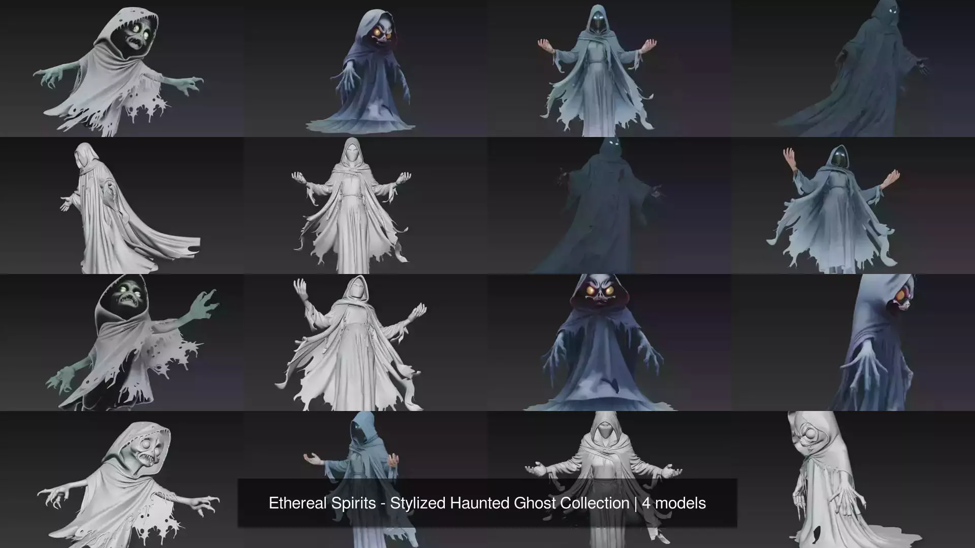 Ethereal Spirits - Stylized Haunted Ghost Collection _0
