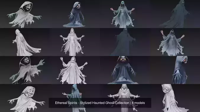 Ethereal Spirits - Stylized Haunted Ghost Collection  Ethereal Spirits - Stylized Haunted Ghost Collection