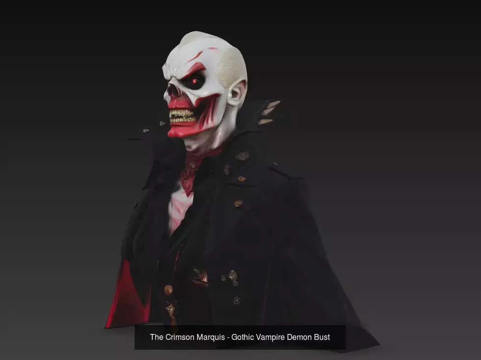 The Crimson Court - Stylized Vampire Bust Collection _4