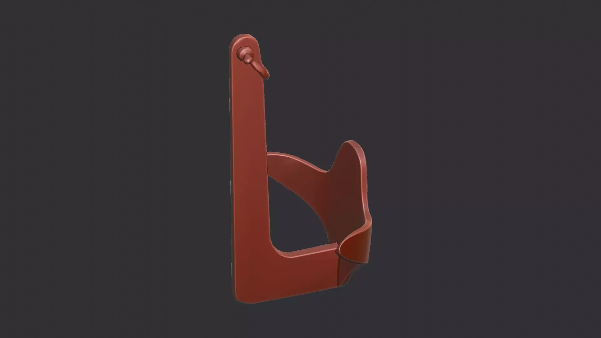 Rustic Boat Anchor for Marine Scenes Low-poly 3D model_6