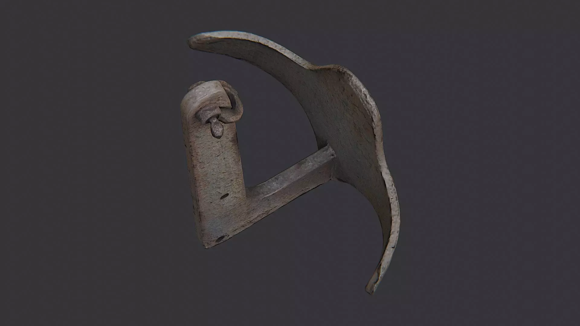 Rustic Boat Anchor for Marine Scenes Low-poly 3D model_4