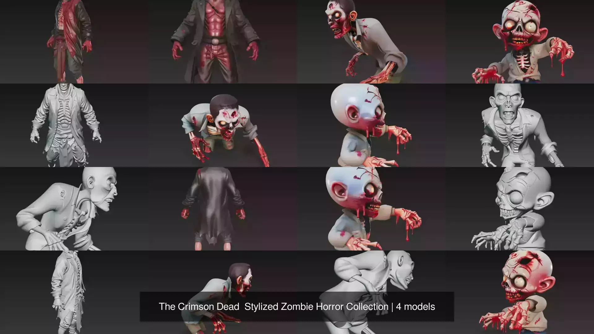 The Crimson Dead  Stylized Zombie Horror Collection _0