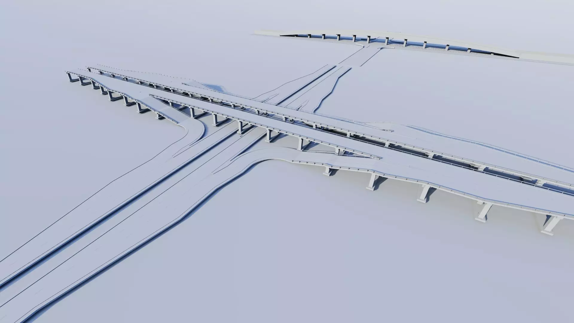 Road Pack - Extended-City Roads  3D model_15
