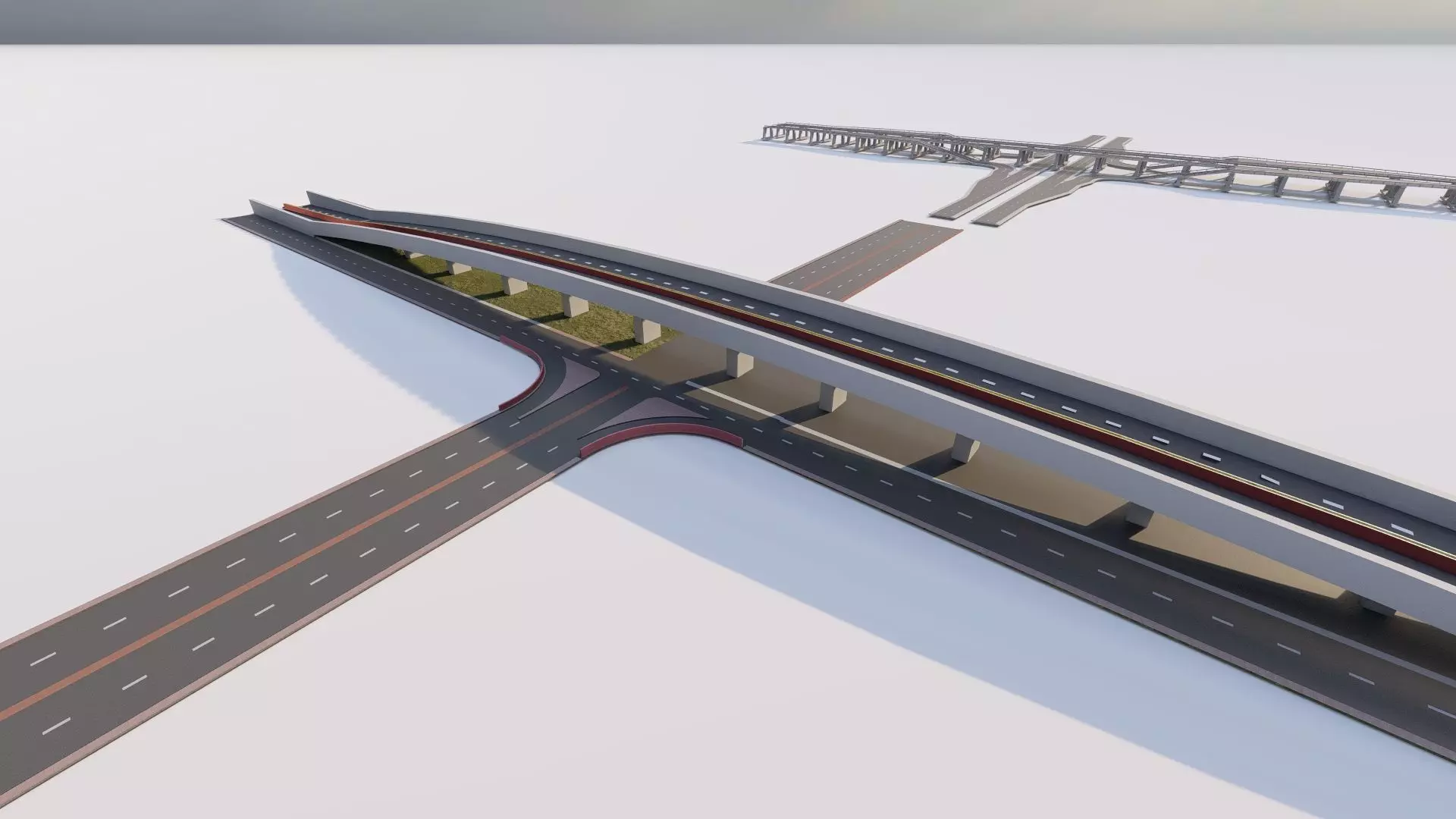 Road Pack - Extended-City Roads  3D model_6
