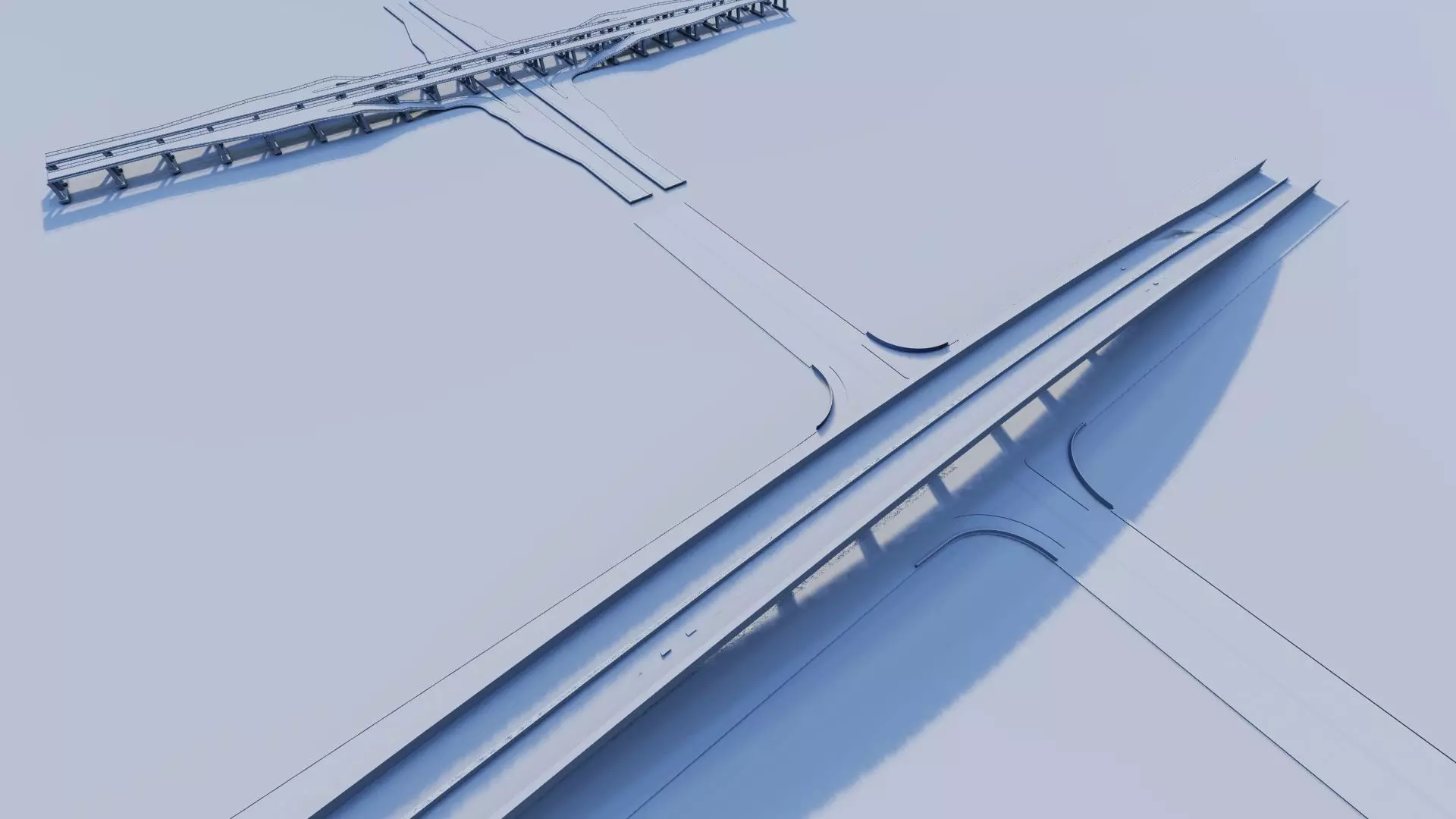 Road Pack - Extended-City Roads  3D model_12