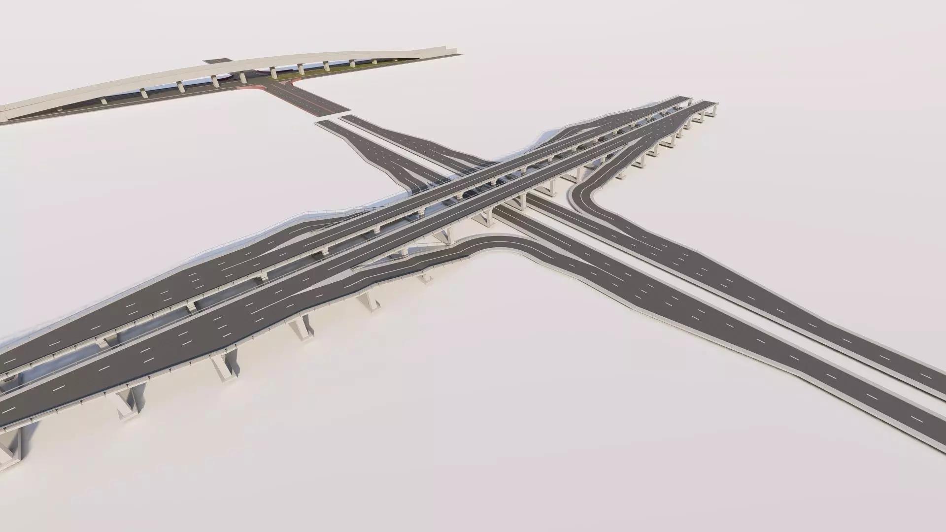 Road Pack - Extended-City Roads  3D model_3