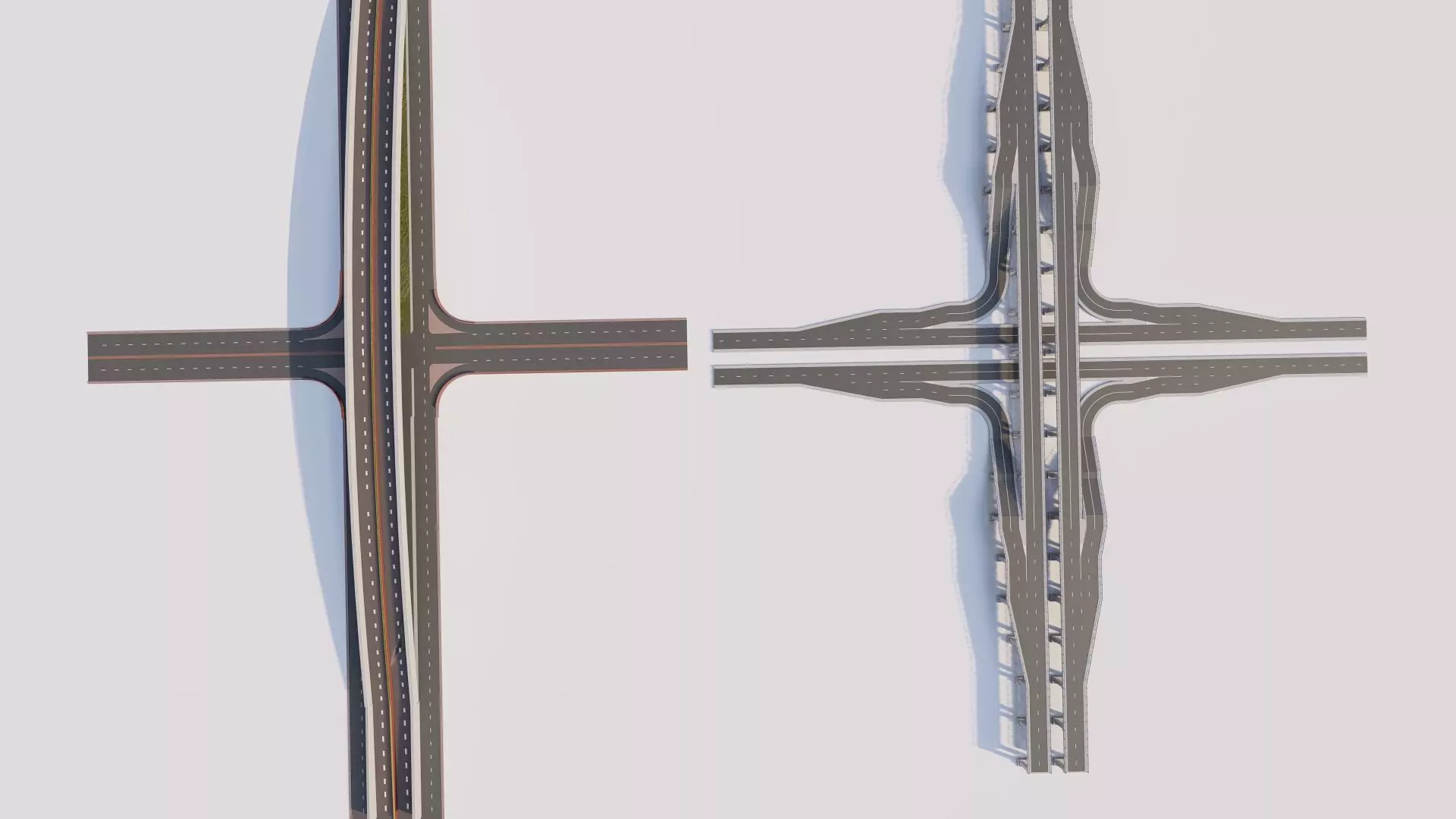 Road Pack - Extended-City Roads  3D model_1
