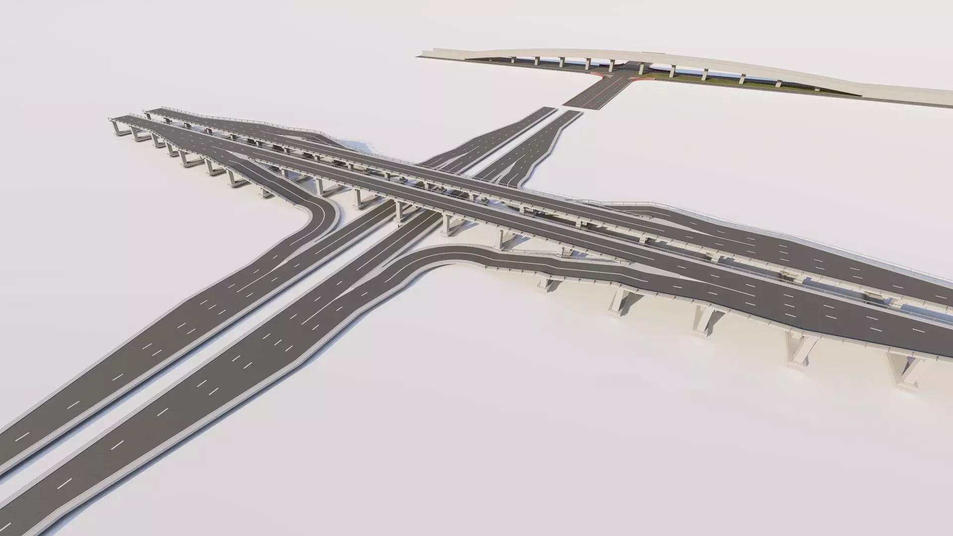 Road Pack - Extended-City Roads  3D model_14
