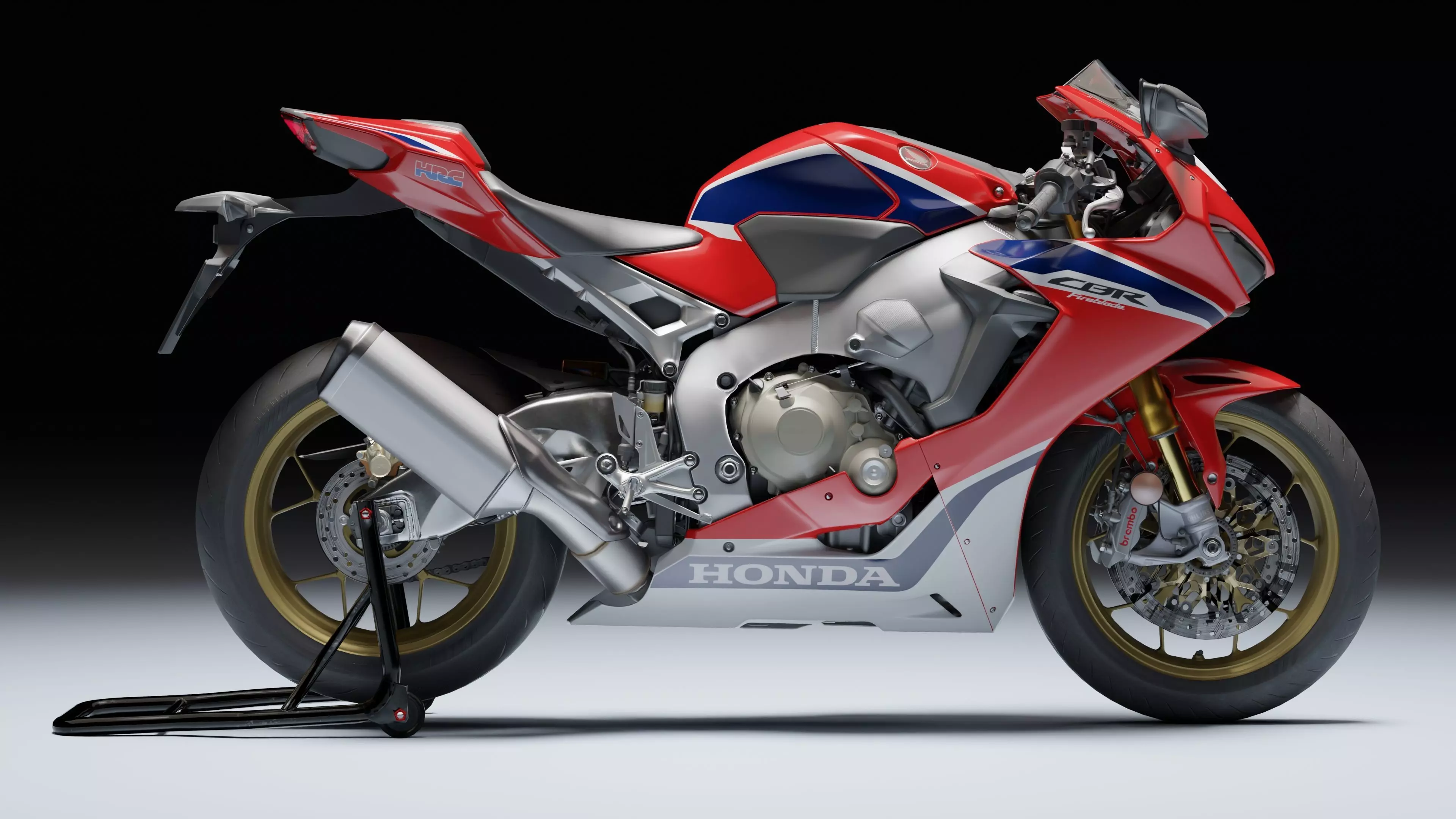 Honda CBR 1000RR Fireblade SP 2019 Low-poly 3D model_2