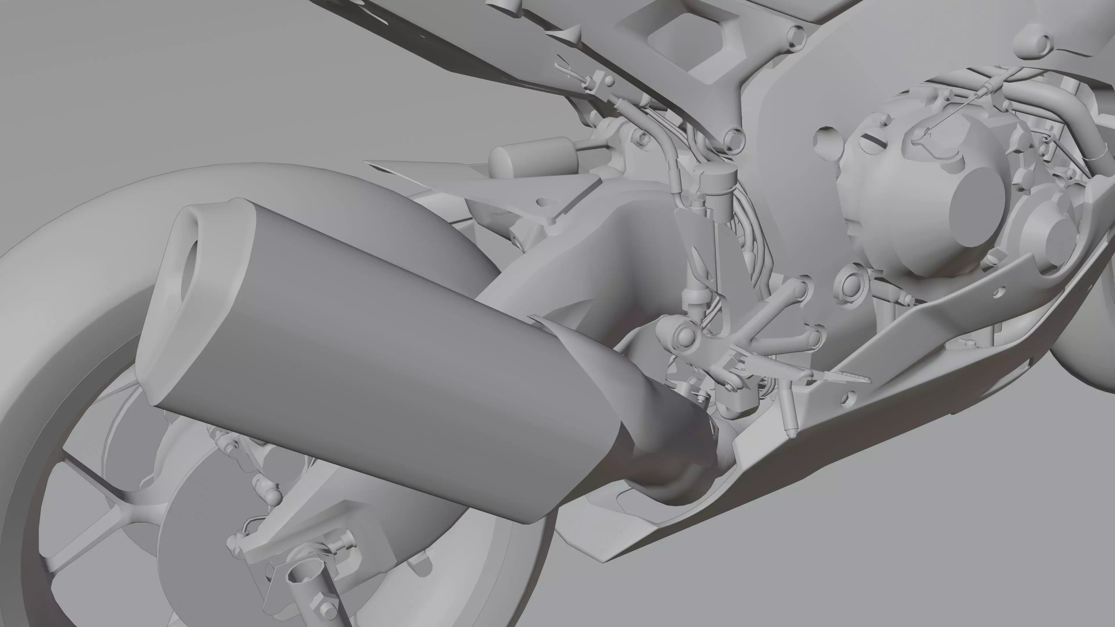 Honda CBR 1000RR Fireblade SP 2019 Low-poly 3D model_21