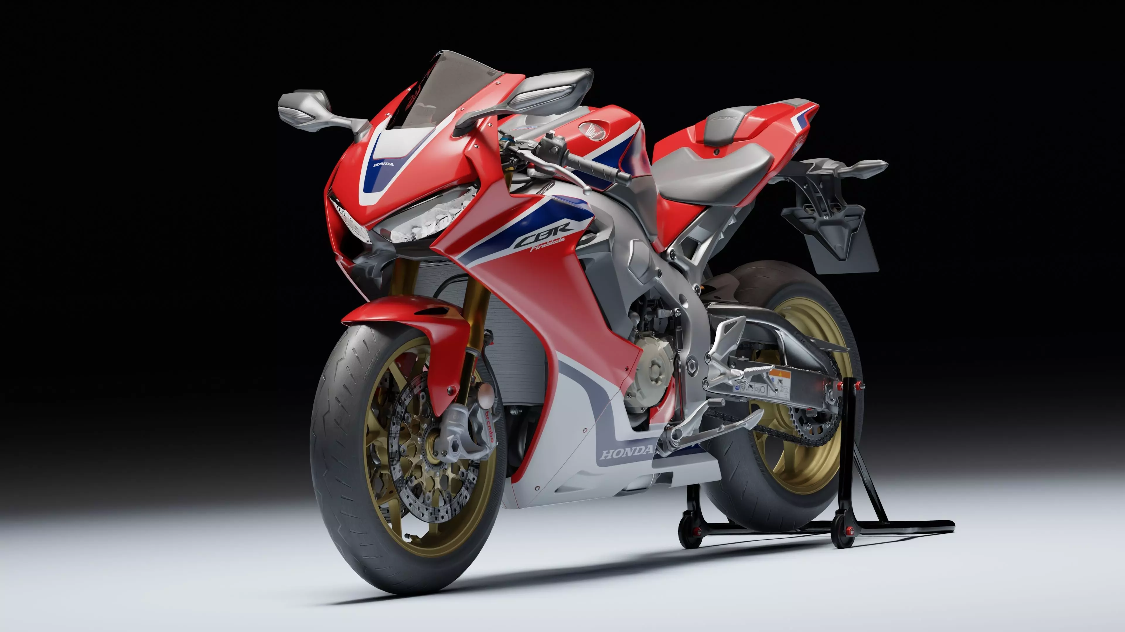 Honda CBR 1000RR Fireblade SP 2019 Low-poly 3D model_6