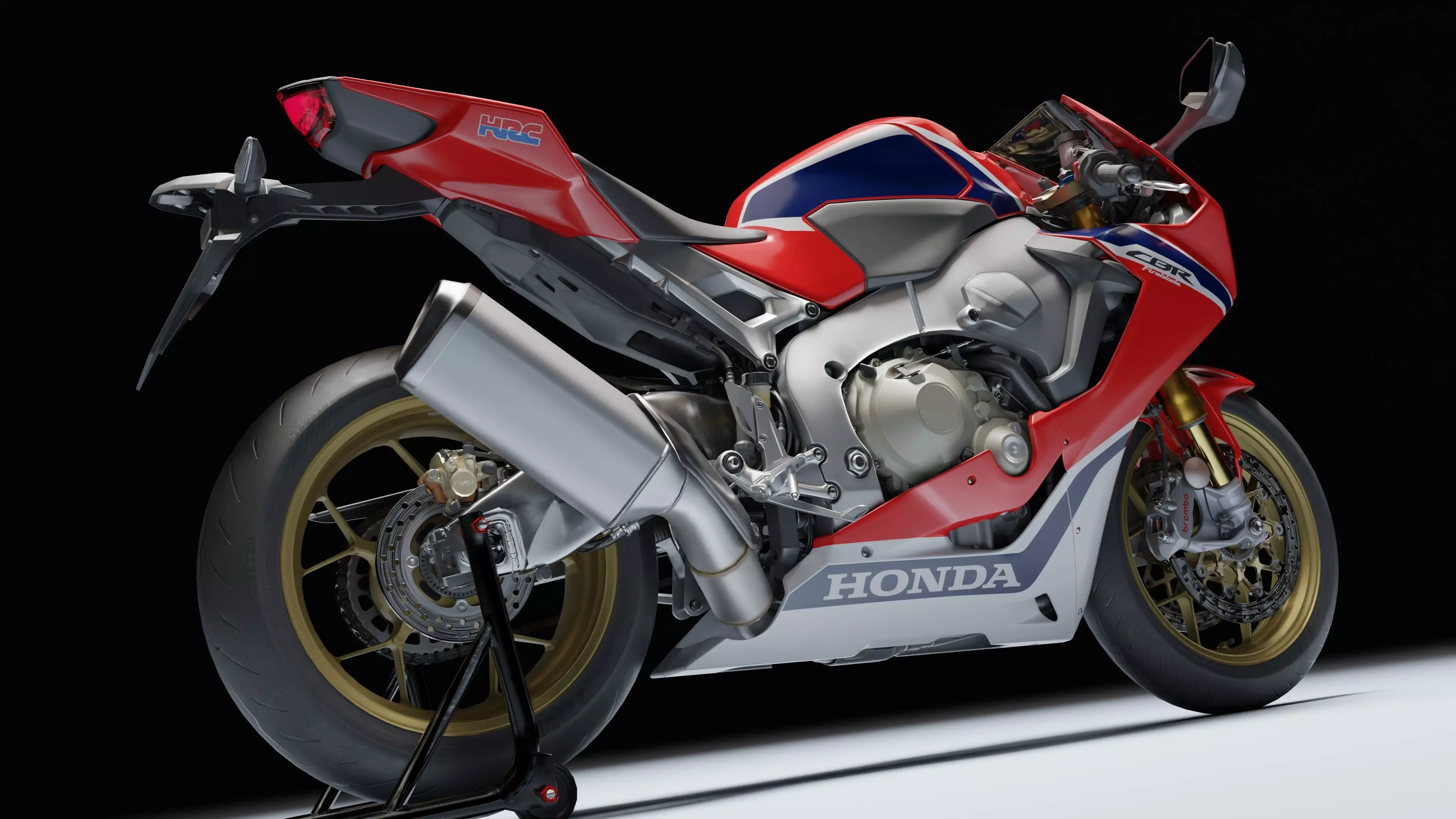 Honda CBR 1000RR Fireblade SP 2019 Low-poly 3D model_22
