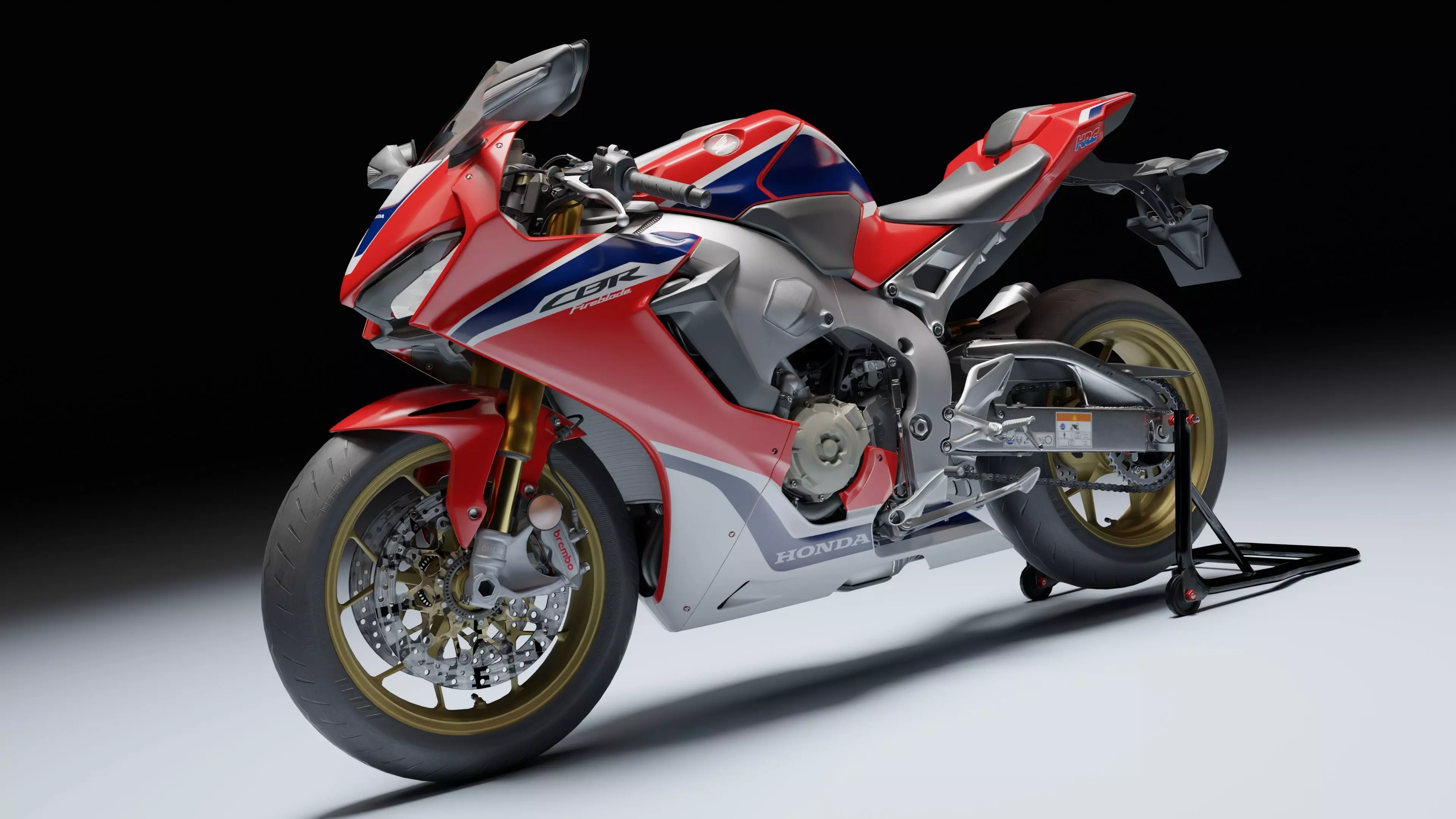 Honda CBR 1000RR Fireblade SP 2019 Low-poly 3D model_5