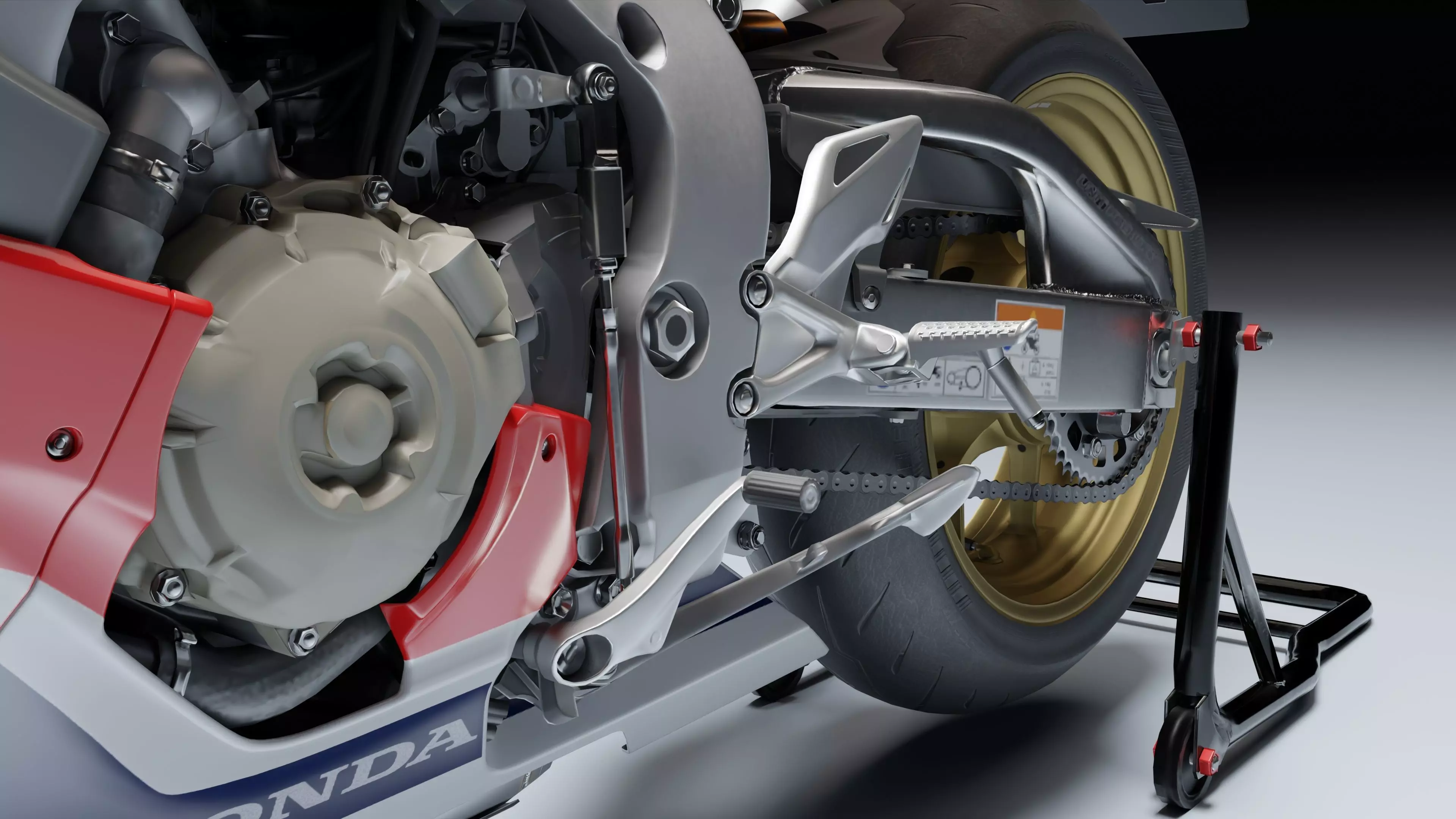 Honda CBR 1000RR Fireblade SP 2019 Low-poly 3D model_18