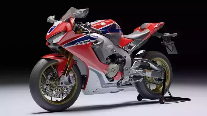 Honda CBR 1000RR Fireblade SP 2019 Low-poly 3D model
