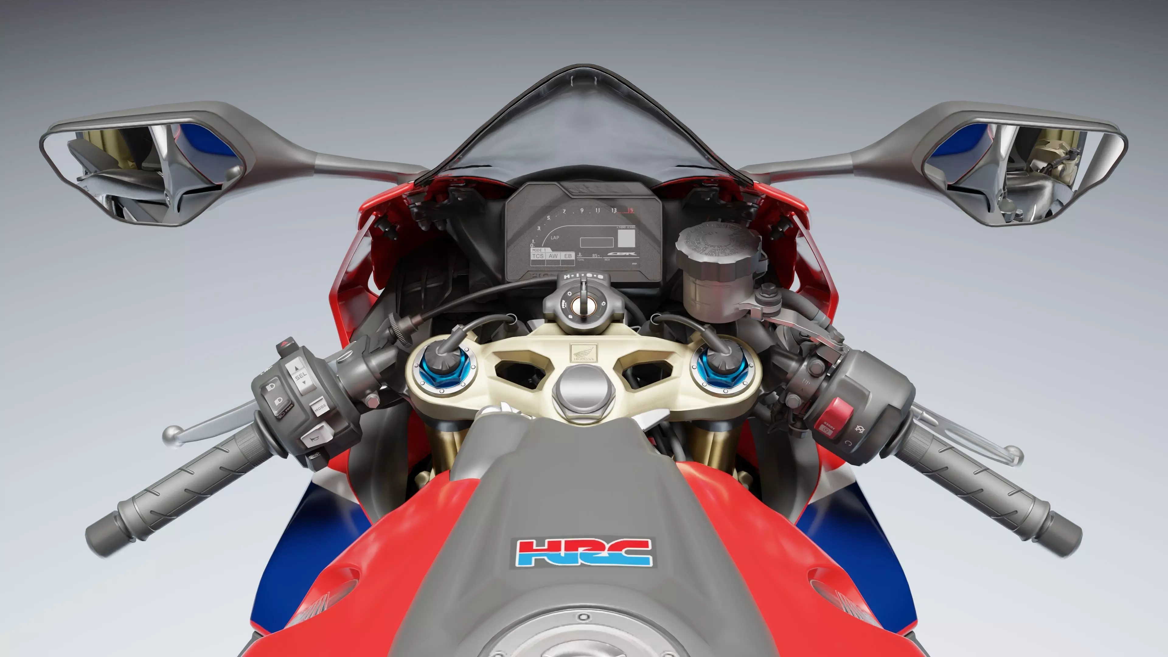 Honda CBR 1000RR Fireblade SP 2019 Low-poly 3D model_11