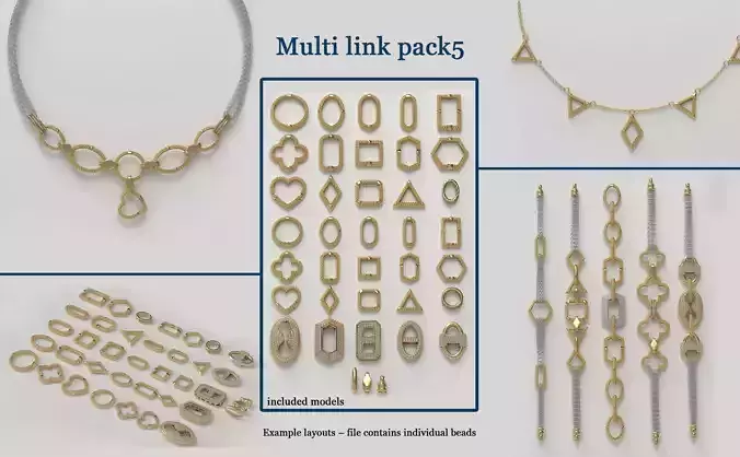 Chain gold -Multi-Link