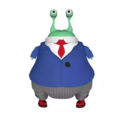 Cartoon Chupa Low-poly 3D model