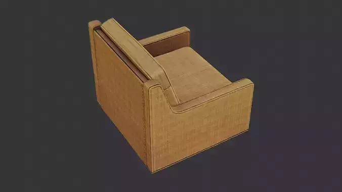 Town wooden chair for rustic town setting